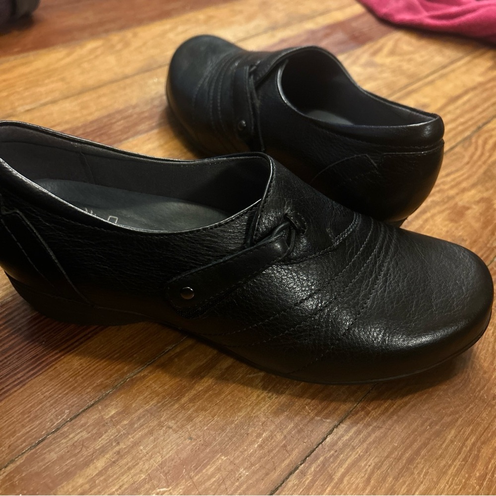 Dansko Women's Franny Loafer Black Milled Nappa Size 37 US 6.5